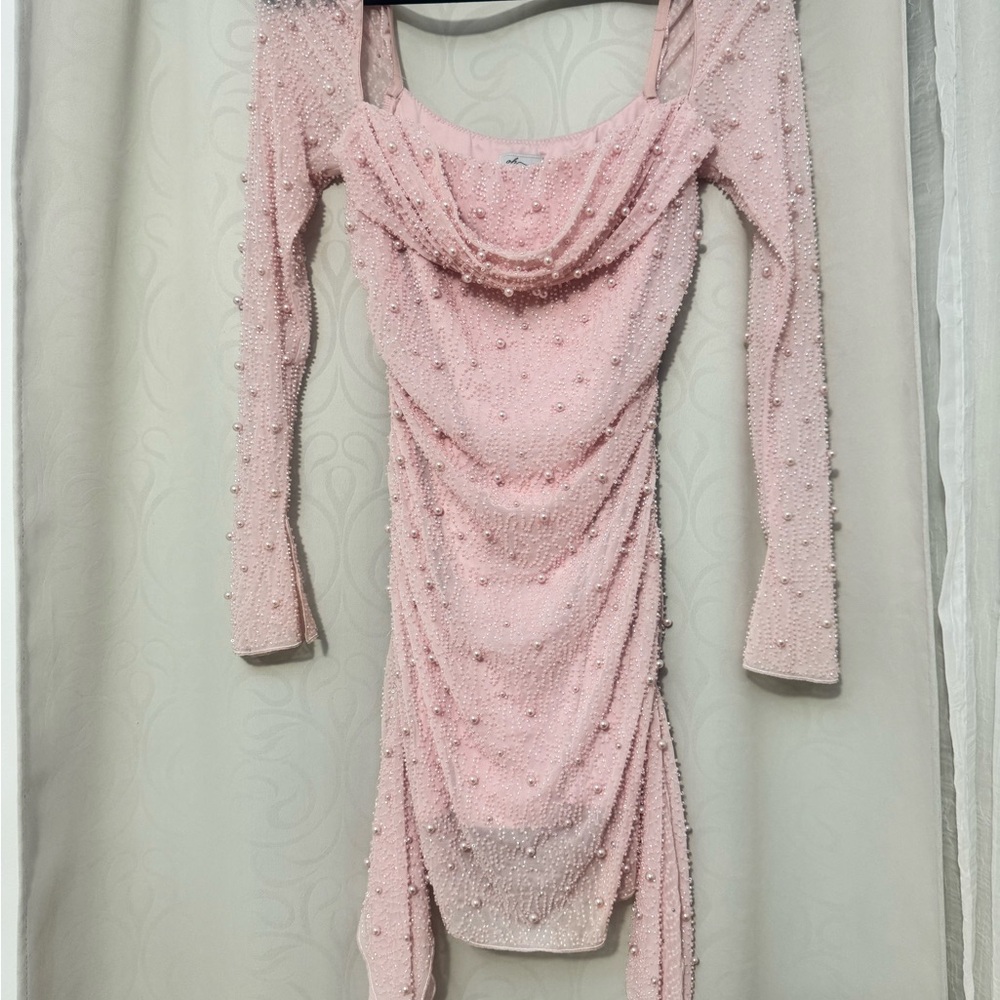 Tivoli dress oh Polly Elegant Pink Beaded Dress